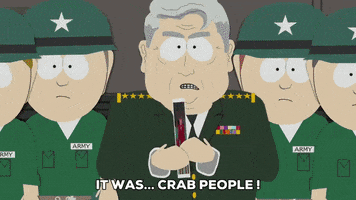 army explaining GIF by South Park 