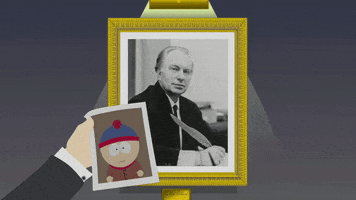 black and white portrait GIF by South Park 