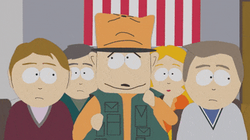 american flag crowd GIF by South Park 