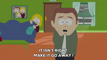 scared living room GIF by South Park 