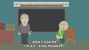monkey anger GIF by South Park 