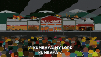 burning wall mart GIF by South Park
