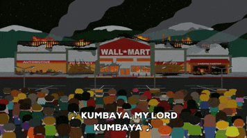burning wall mart GIF by South Park 