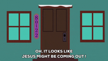 jesus door GIF by South Park 