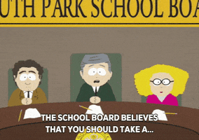 suspend school board GIF by South Park 