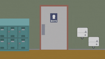 door bathroom GIF by South Park 