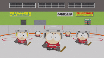 mad hockey GIF by South Park 