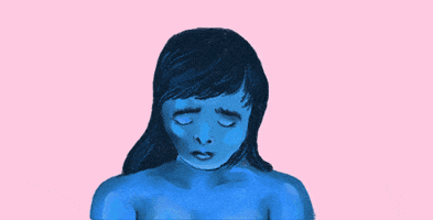 #moody #mood #into #the #blues #blue #emotion #love #figure #by #ori #gami GIF by Ori Gami