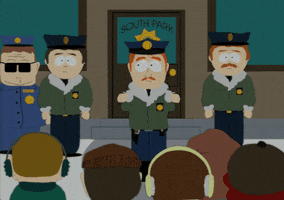 police missing GIF by South Park 