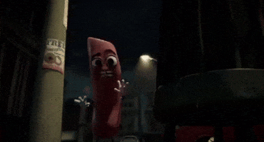 scared scream GIF by Sausage Party