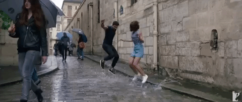Image result for gif dancing in the rain