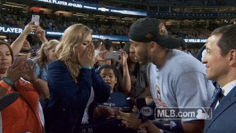 carlos correa proposal GIF by MLB