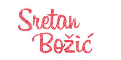 Merry Christmas Sretan Bozic Sticker