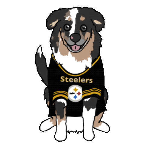 Pittsburgh Steelers Dog Sticker