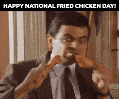 National Fried Chicken Day GIF by GIFiday