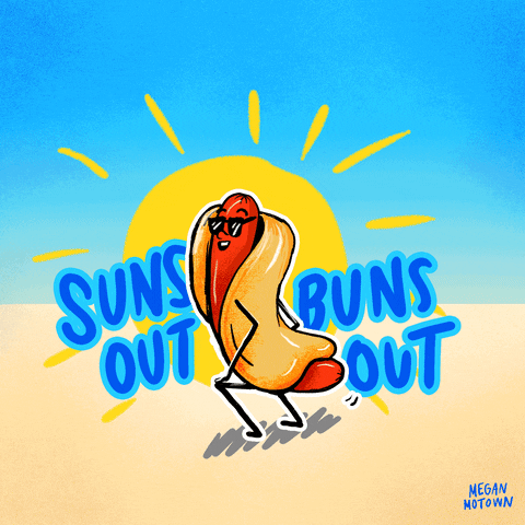 Hot Dog Summer GIF by megan lockhart