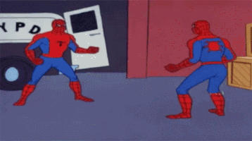 Blaming Spider-Man GIF