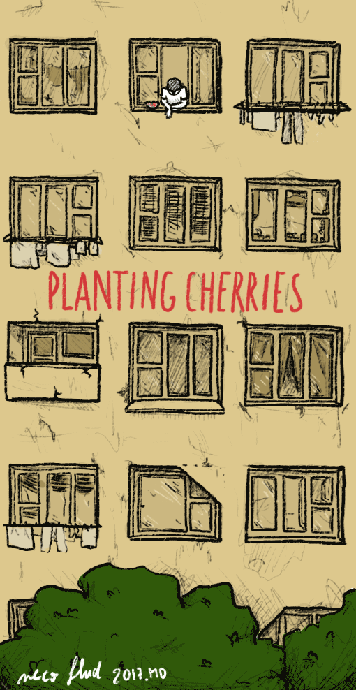 necoflud food eating plant window GIF