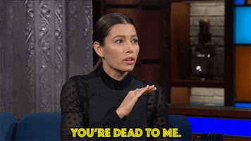 you're dead to me stephen colbert GIF by The Late Show With Stephen Colbert