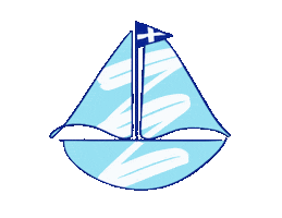 Boat Greece Sticker by The Greekend