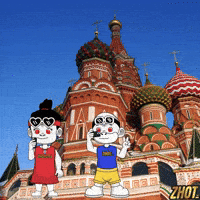 Red Square Kremlin GIF by Zhotcita