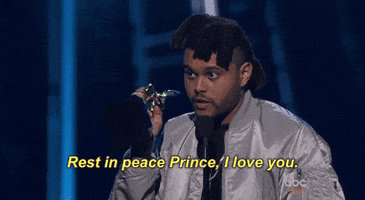 The Weeknd Rest In Peace Prince I Love You GIF by Billboard Music Awards