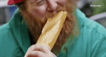 Hungry Loaf Of Bread GIF by F*CK, THAT'S DELICIOUS