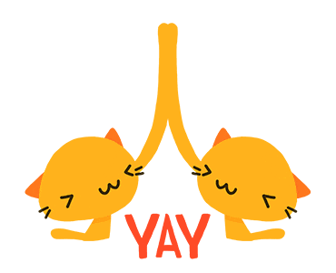 high five teamwork Sticker by Cindy Suen