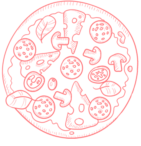 Pizza Sticker by raumwerk