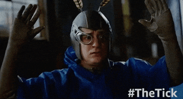 scared griffin newman GIF by The Tick