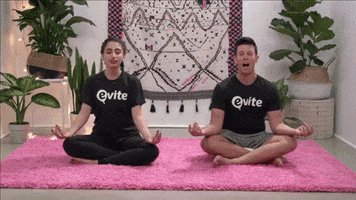 yoga meditation GIF by evite