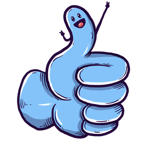 Thumbs Up Sticker by OSKELLY