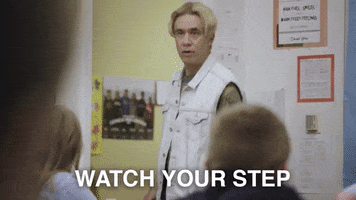 watch your step GIF