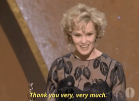Thank You Very Very Much Jessica Lange GIF by The Academy Awards