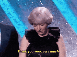 thank you very very much thelma schoonmaker GIF by The Academy Awards
