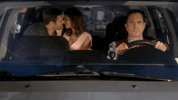 kissing the odd couple GIF by CBS
