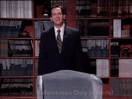 yes valentines day is here GIF by Saturday Night Live