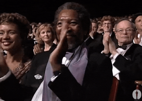 Morgan Freeman Applause GIF by The Academy Awards - Find ...