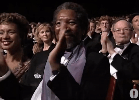 Morgan Freeman Applause GIF by The Academy Awards - Find  Share
