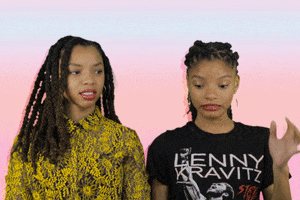 Awkward What Are You Doing GIF by Chloe x Halle
