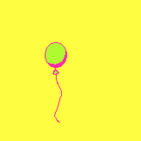 happy birthday balloon GIF by Amy Ciavolino