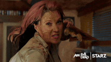 lucy lawless halloween GIF by Ash vs Evil Dead