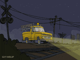 guyharlap animation illustration ufo steven spielberg GIF