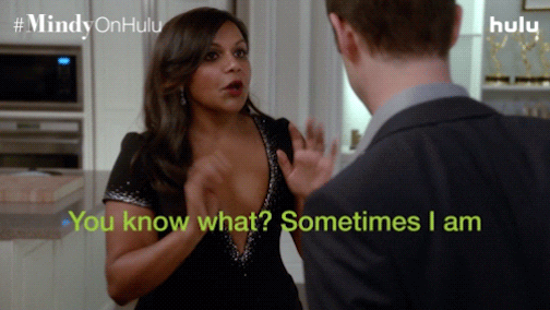 Mindy Kaling Oops GIF by HULU - Find & Share on GIPHY
