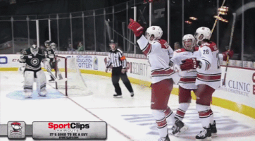 brendan woods celebration GIF by Charlotte Checkers