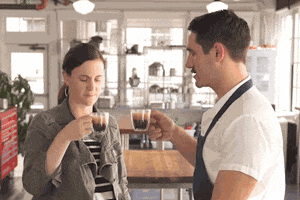 cup of coffee wink GIF by ChefSteps