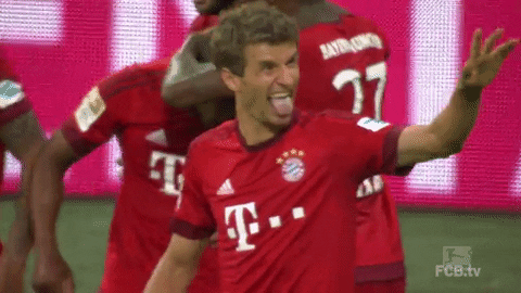 Wagging Thomas Muller GIF by FC Bayern Munich - Find & Share on GIPHY