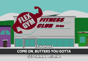 working out fitness club GIF by South Park 