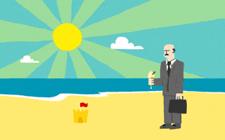 Melting Beach Day GIF by Finger Industries