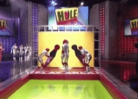 Fail Hole In The Wall Gif By The Human Tackboard Find Share On Giphy - hole in the wall game roblox
